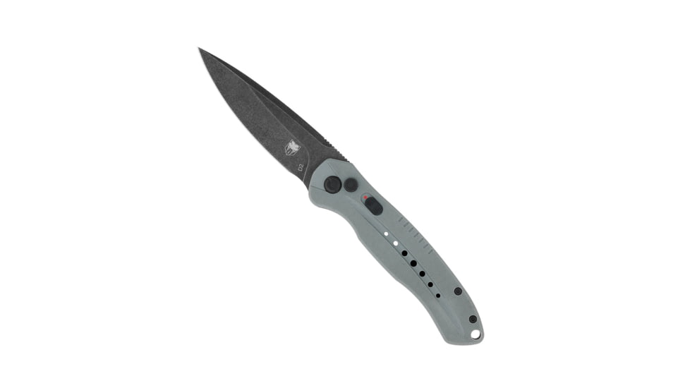 CobraTec Knives Diablo Folding Knife, 3.5 in Blade, D2 Steel, Grey, GRYDIABLOAUTO