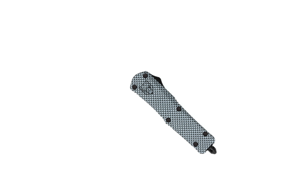 CobraTec Knives FS-3 Medium OTF Automatic Folding Knives, 3in, D2 Steel, Drop Non-Serrated Blade, Carbon Fiber Handle, MCFFS-3DNS