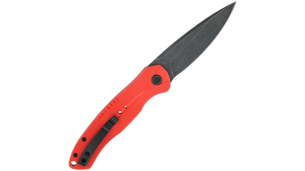 CobraTec Knives REDDIABLOAUTO Diablo 3.50 Folding Black Stonewashed D2 Steel B