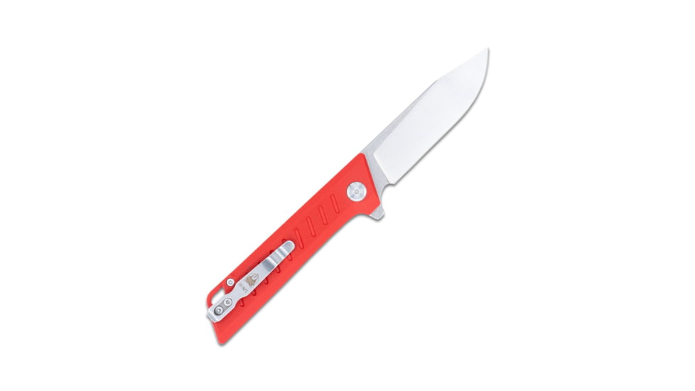 CobraTec Knives Riptide D2 3 in Folding Knive, D2 Blade, G-10, RED, CTRTDD2RED