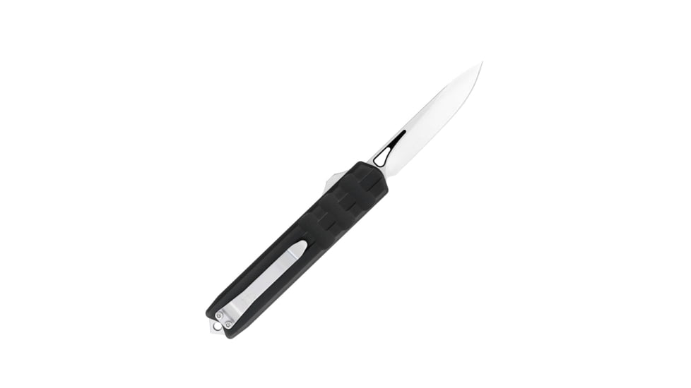 CobraTec Knives Small Enforcer OTF Knife, 2.25in, M390 Drop Non-Serrated, Black, SCTEBLKM390DNS