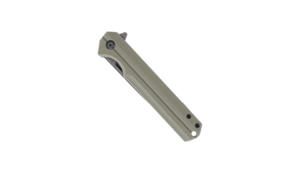 CobraTec Knives Streamline Folding Knive, 3.5in, D2 Stonewash, G-10, Od Green, CTODGG10SL