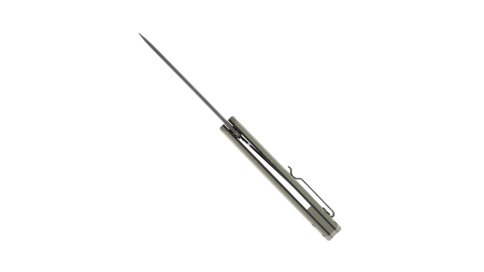 CobraTec Knives Streamline Folding Knive, 3.5in, D2 Stonewash, G-10, Od Green, CTODGG10SL