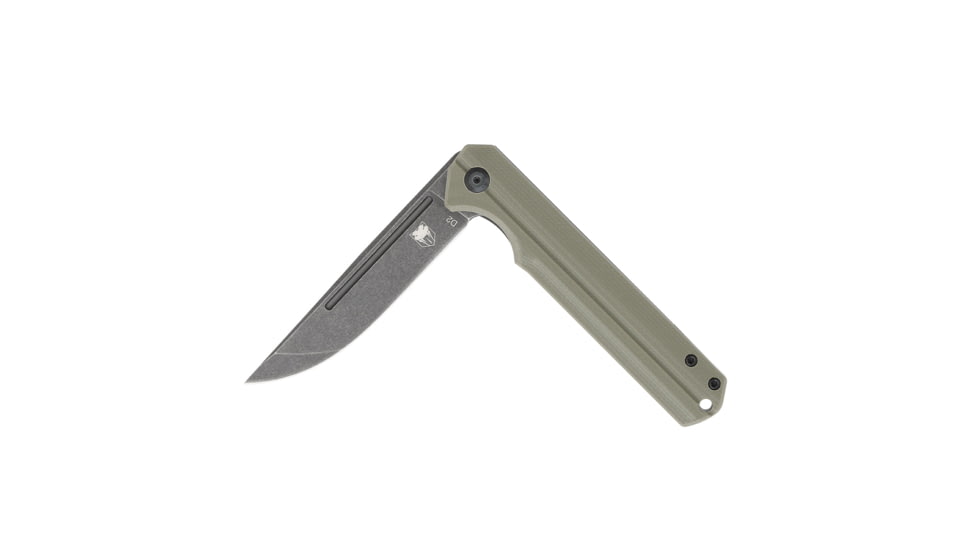 CobraTec Knives Streamline Folding Knive, 3.5in, D2 Stonewash, G-10, Od Green, CTODGG10SL