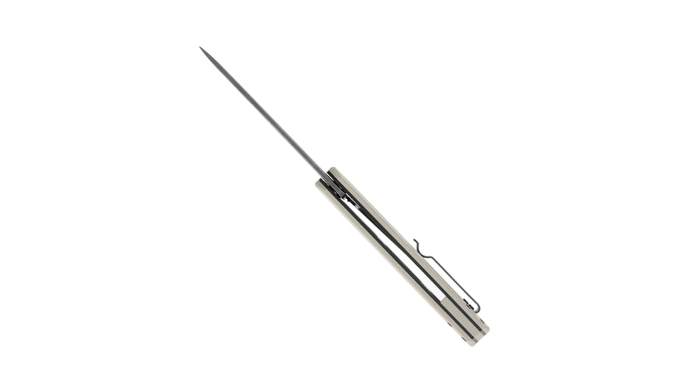 CobraTec Knives Streamline Folding Knive, 3.5in, D2 Stonewash, G-10, Tan, CTTANG10SL