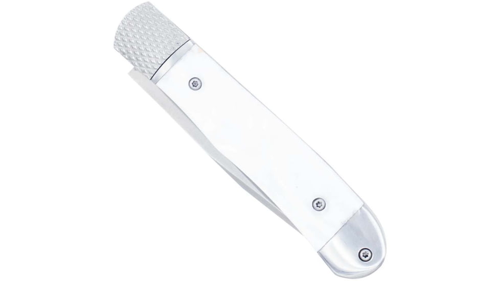 COBRATEC KNIVES TRAPPER HIDDEN REL WHITE ABALONE 154CM, CTTHRWTABA154CM