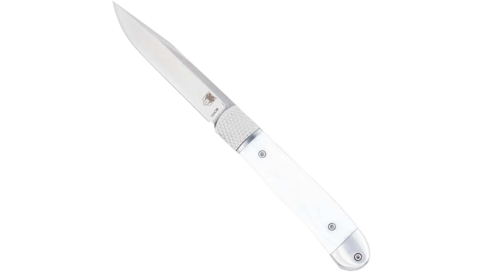 COBRATEC KNIVES TRAPPER HIDDEN REL WHITE ABALONE 154CM, CTTHRWTABA154CM
