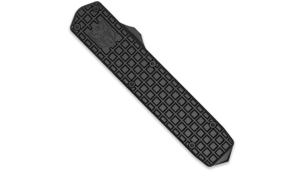 CobraTec Knives Black Mamba OTF Automatic Folding Knife, 2.75 in, D2 Steel, Spear Point Blade, 6061 T6 Aluminum, Black Handle, CTMBM
