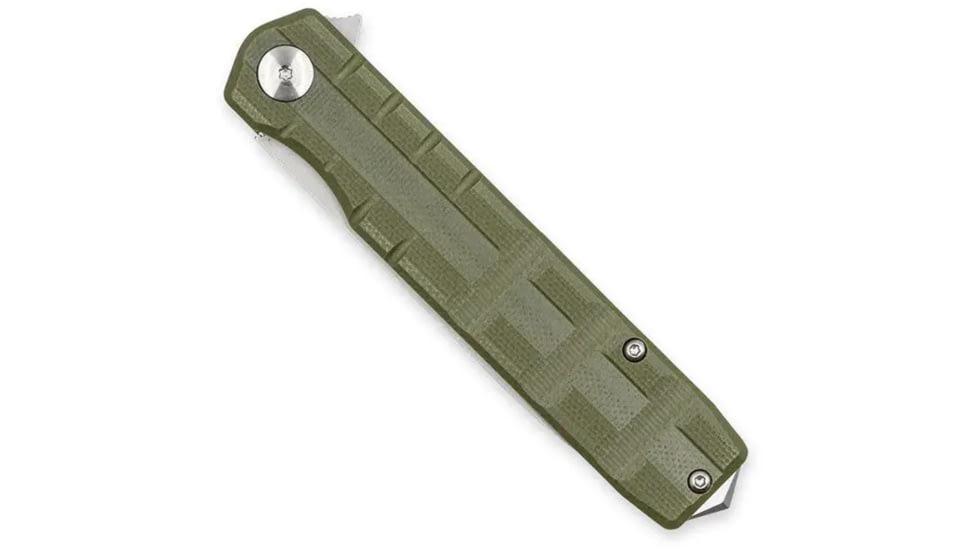 CobraTec Medium Kuzio Drop Folder Assisted Opening Folding Knife, OD Green, 1410122