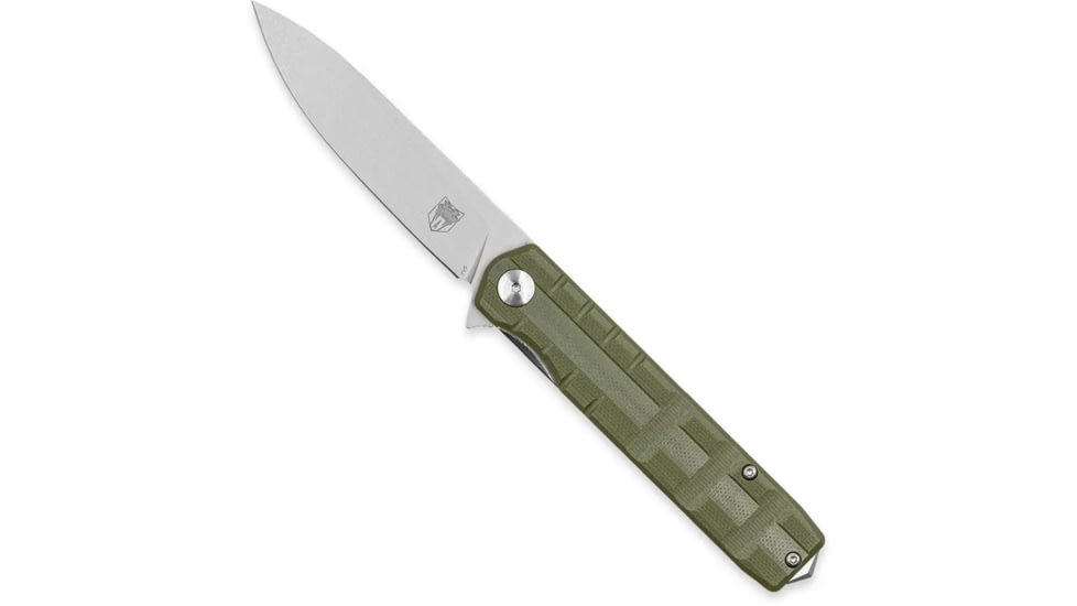 CobraTec Medium Kuzio Drop Folder Assisted Opening Folding Knife, OD Green, 1410122