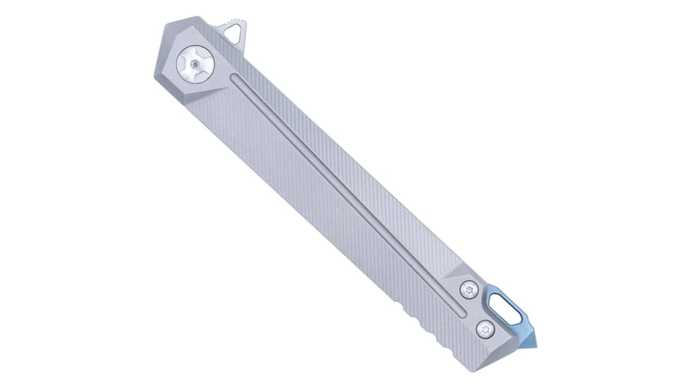 CobraTec Olympian Frame Lock Titanium, Folding Knife, M389, Silver, 1410136