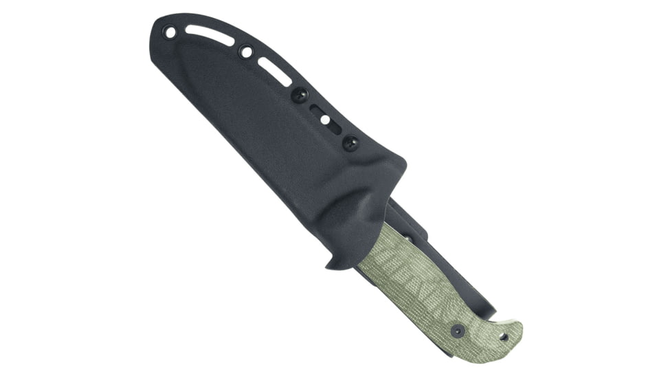 CobraTec Knives PSK Fixed Blade Knife, 4.5 in, 14C28N Black Stonewasheded Blade, Spear Point Blade, Micarta, OD Green Dark Stonewashed Handle, CTPSKODGMCADSW, 1410079