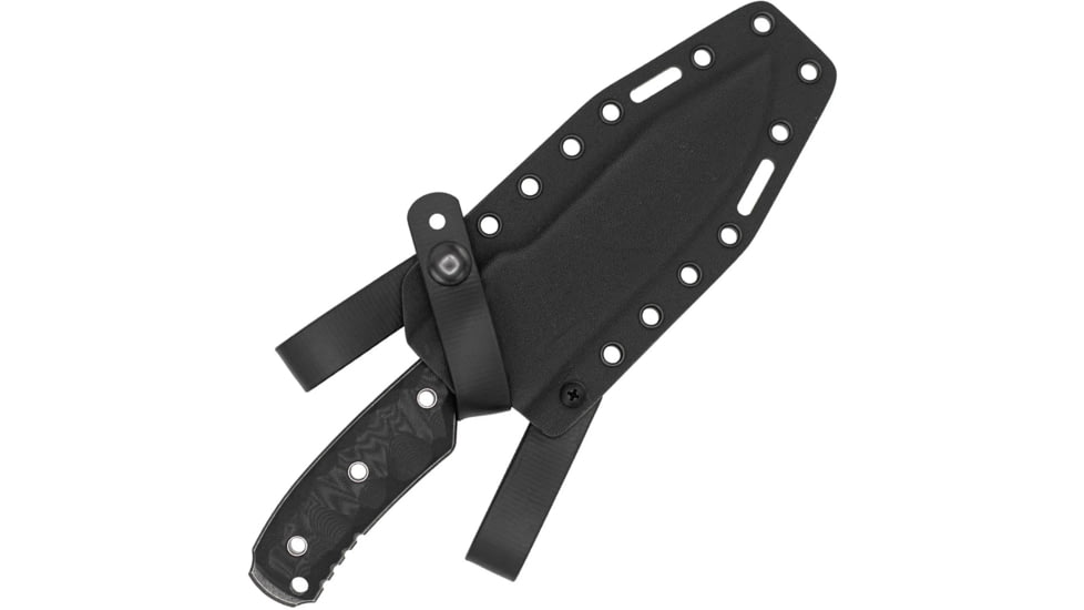 CobraTec Recondo G10 Fixed Blade Knife, Black/Stonewash Handle, 1410882
