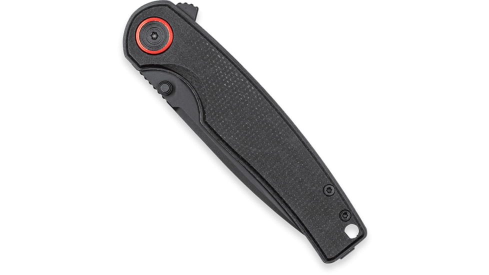 CobraTec Knives Samson Folding Knife, 3.25 in, D2 Steel, Clip Point, Micarta, Black Handle, CTSAMSONBLK, 1410160