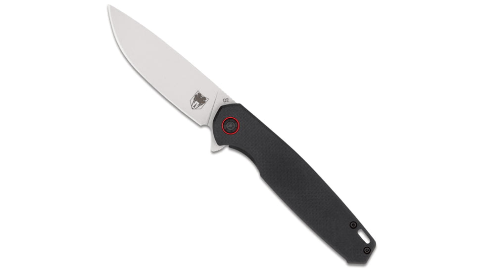 CobraTec Knives Talon Folder Folding Knife, 3.18 in, D2 Steel, Tanto, G-10, Black Handle, CTTLNBLK, 1410175
