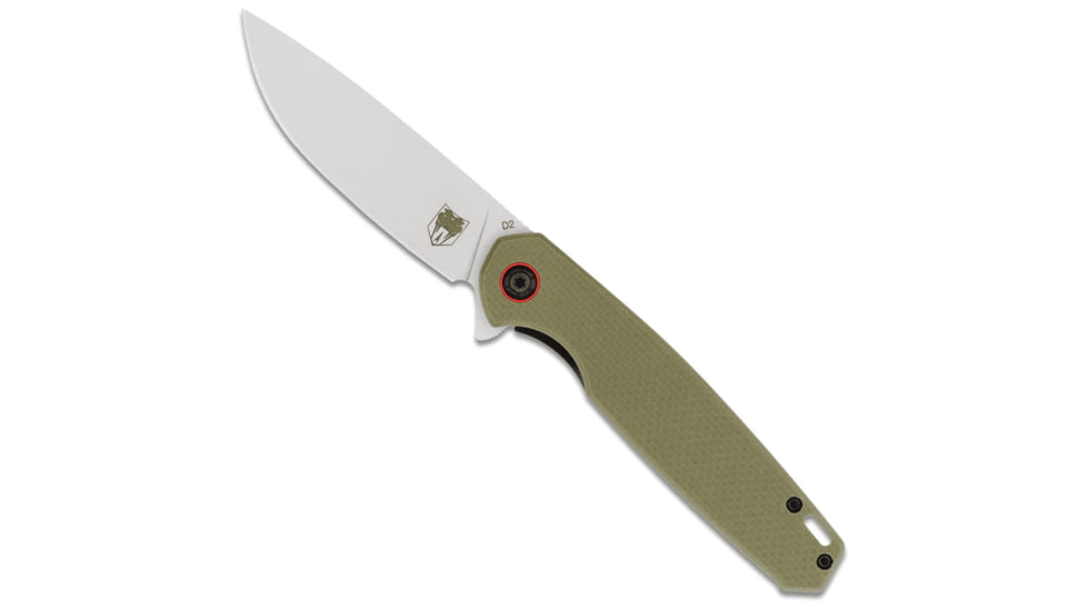 CobraTec Knives Talon Folder Folding Knife, 3.18 in, D2 Steel, Tanto, G-10, OD Green Handle, CTTLNODG, 1410176
