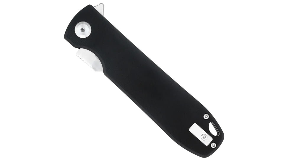 CobraTec Knives Tank Folder Folding Knife, 3.5 in, D2 Steel, Drop Point Blade, G-10, Black Handle, CTTANKBLK, 1410177