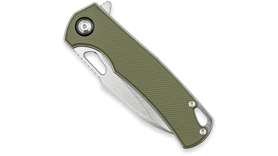 CobraTec Knives Wolverine Liner Lock Serrated Folding Knife, 3.125 in, D2 Steel, Drop Point Blade, G-10, OD Green Handle, CTWOLVERINEODGDS