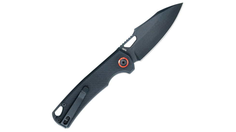 CobraTec Wolverine Push Button Automatic Folding Knife, Black, 1410245