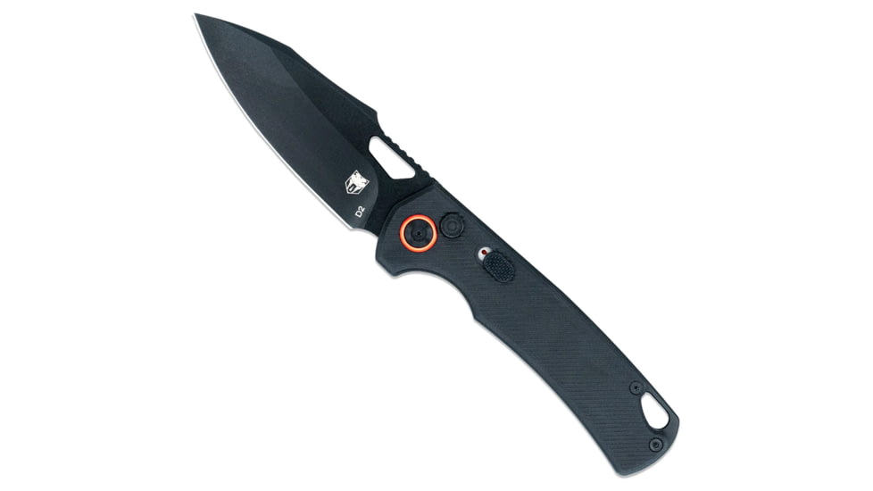 CobraTec Wolverine Push Button Automatic Folding Knife, Black, 1410245