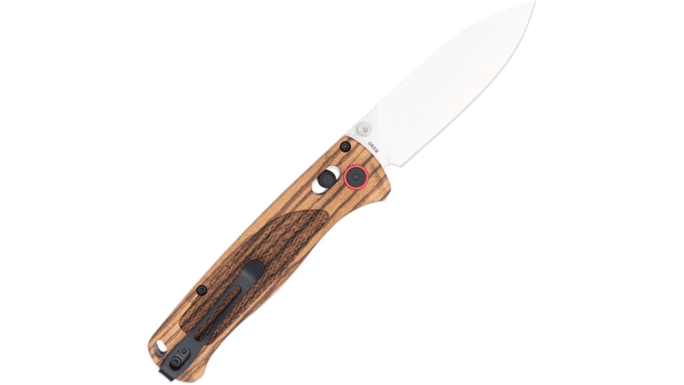 CobraTec Zebrawood Bar Lock Assisted Opening Folding Knife, Tanto Blade, Zebrawood Silver, 1410189