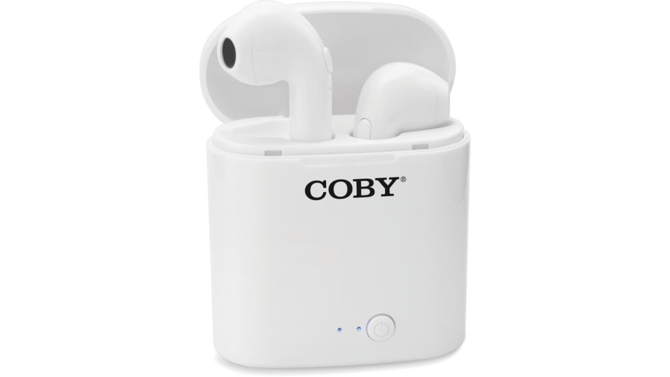 Coby 510 True Wireless Earbuds, White, COBY-CETW510WHT