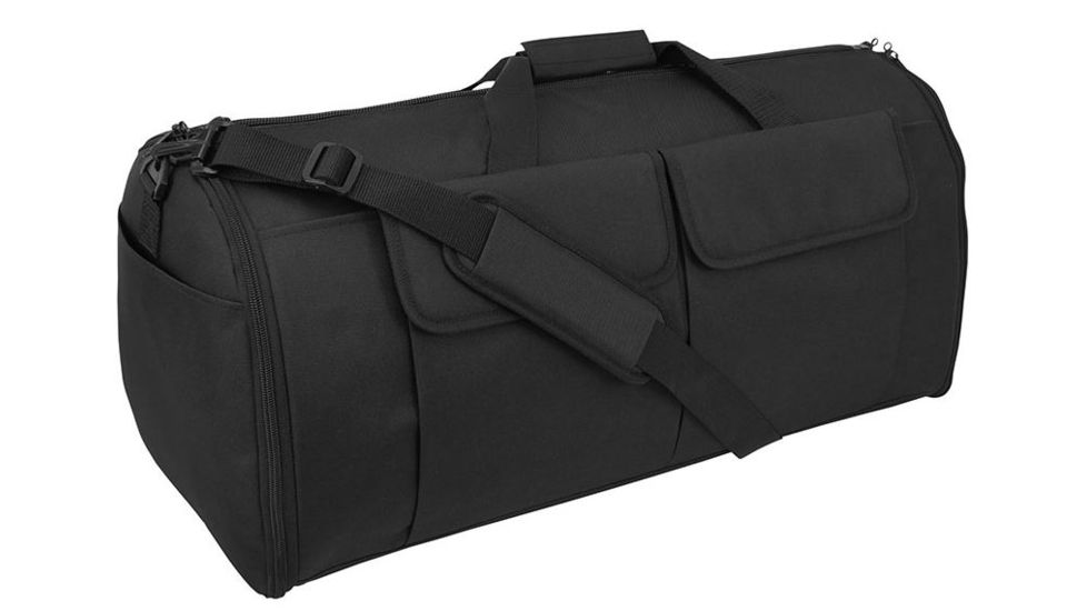 Mercury Tactical Garment Duffle Bag, Black, 25inx12inx11in, MRC9955-BK
