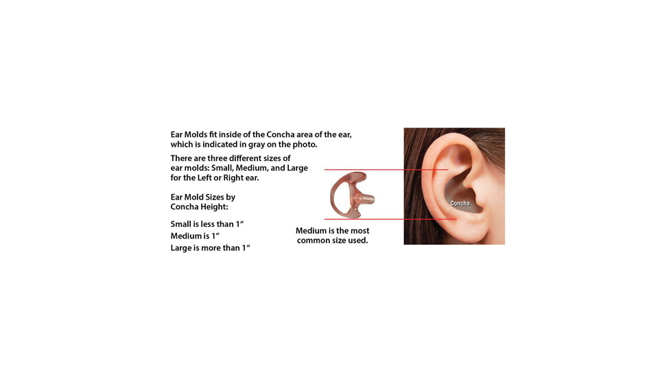 Code Red Silicone Semi-custom Ear Mold, Clear - CRD23511