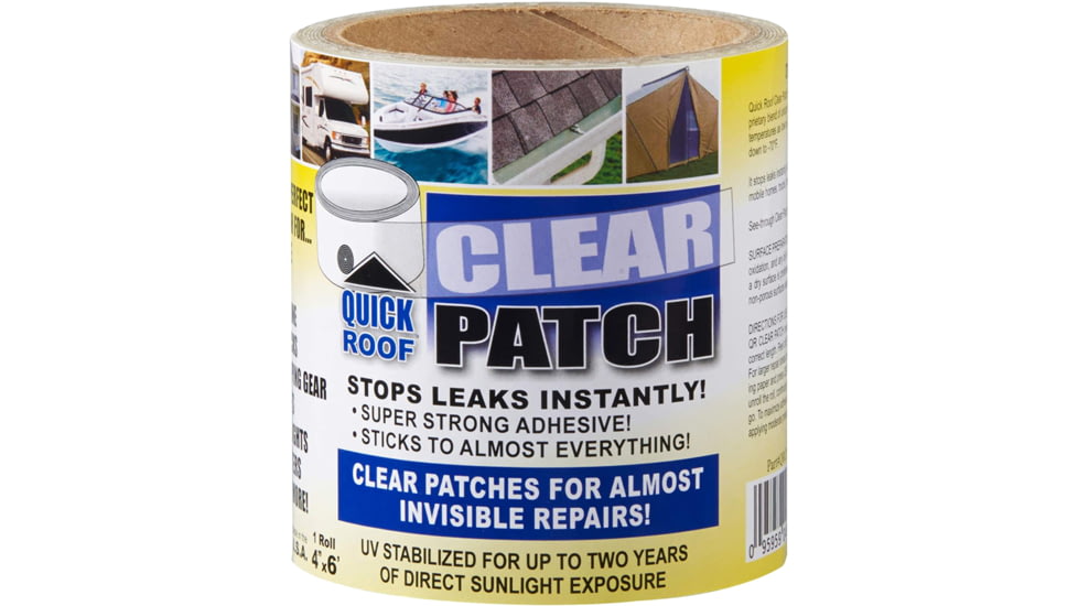 Cofair Products Quick Roof Clear Patch, 4in x 6in, QRCP46
