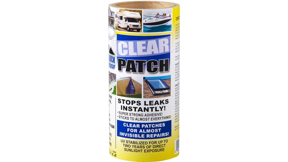 Cofair Products Quick Roof Clear Patch 8in x 6, 8in x 6in, QRCP86