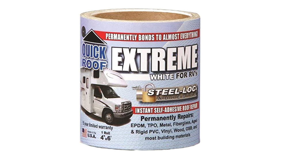Cofair Products Quick Roof Extreme With Steel-Loc Adhesive - 4in x 6, White, UBE406