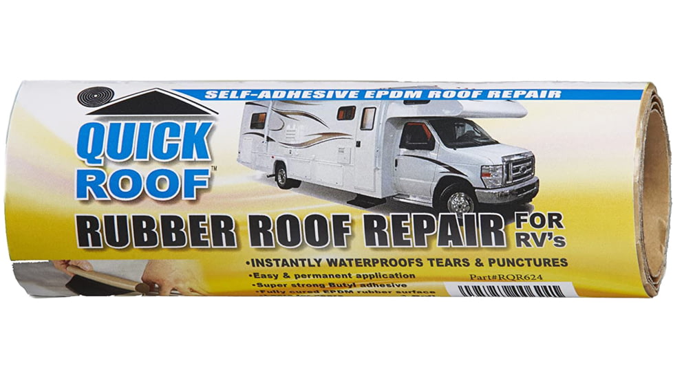 Cofair Products Quick Roof Rubber Roof Repair Tape - 6in x 24in, Patch Kit, RQR624