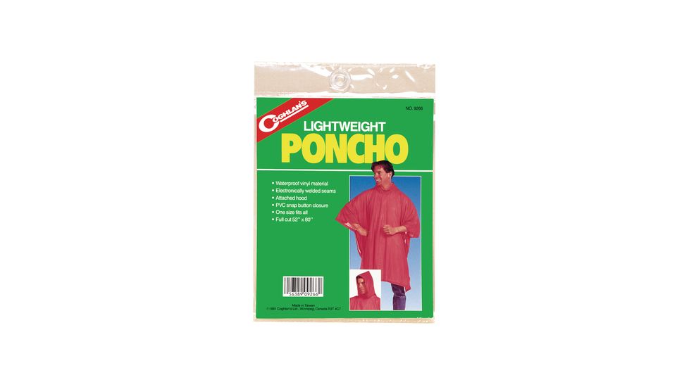 Coghlans Lightweight Poncho Orange 9267