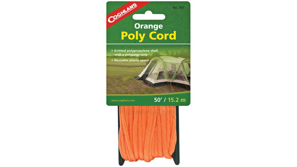 Coghlans Poly Cord Orange 50' 707