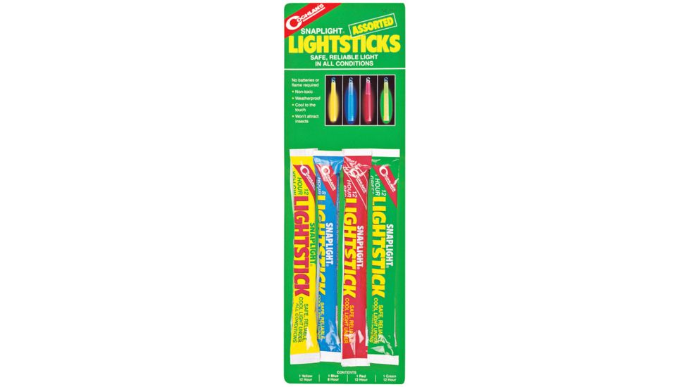 Coghlans Snapstick Lightsticks Asst 4pk 9845