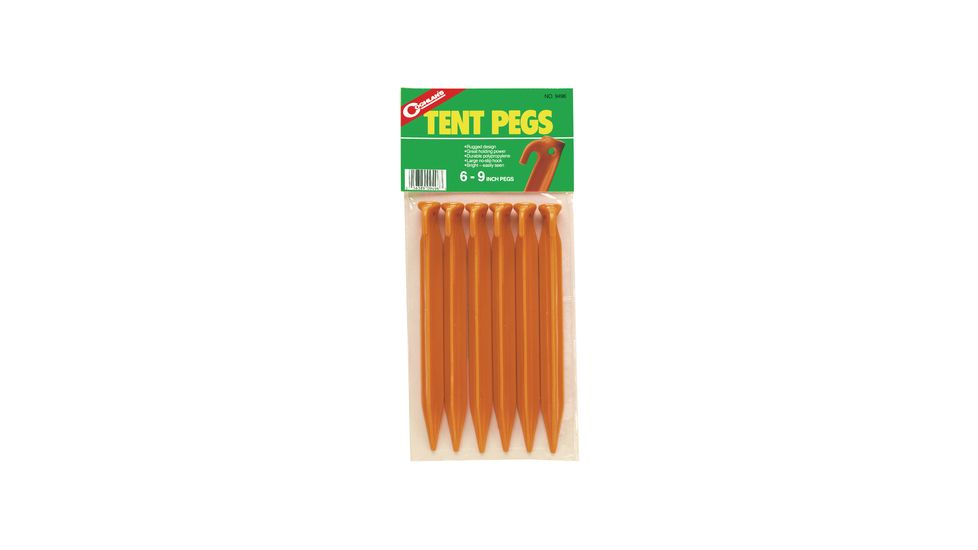 Coghlans Tent Pegs Six Pack Card 9496
