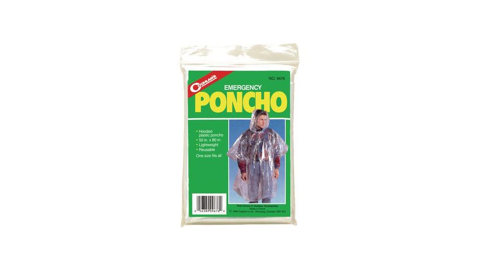 Coghlans Transparent Emergency Poncho