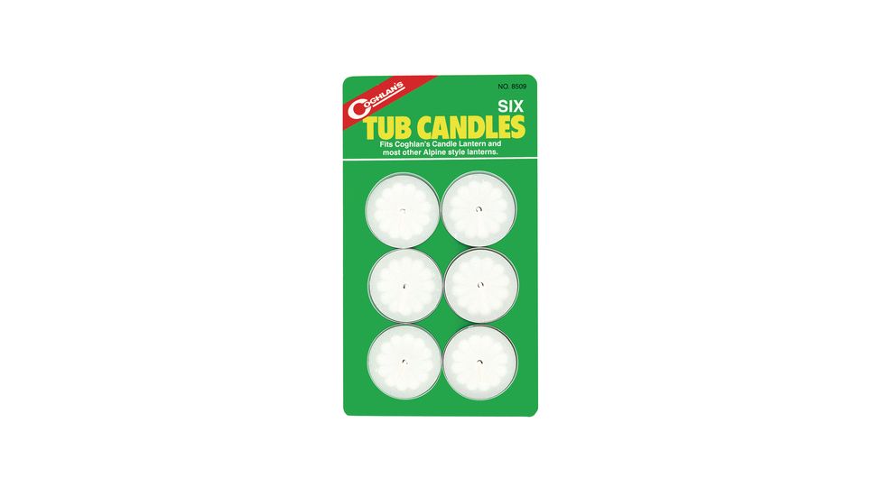Coghlans Tub Candles Six Pack 8509