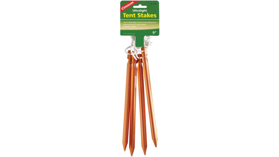 Coghlans Ultralight Aluminum Tent Stakes, 4 Pack 72768