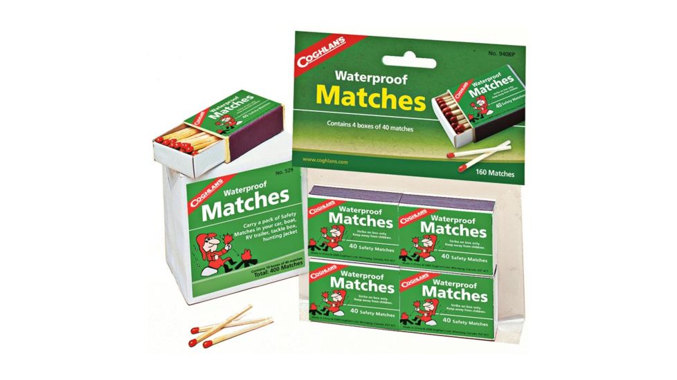 Coghlans Waterproof Matches 10 Boxes 529