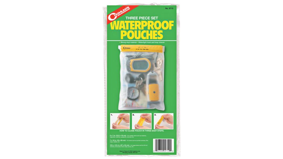 Coghlans Waterproof Pouches 3pk 9710