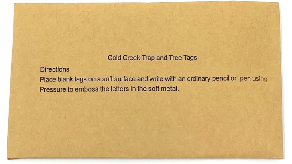 Cold Creek Write-On Trap Tags