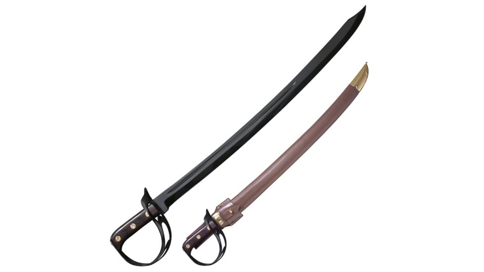 Cold Steel 1917 Cutlass, RH, Hardwood Handle, Leather Scabbard, CS-88CS