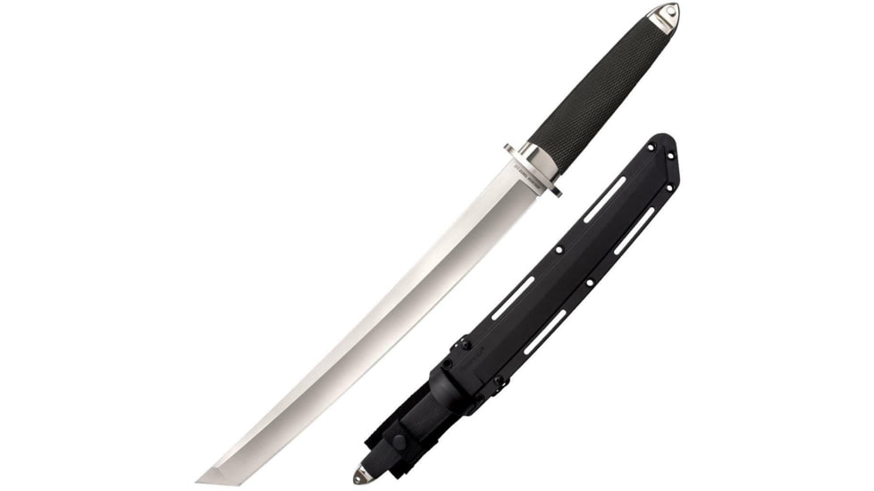 Cold Steel 3V Magnum Tanto XII Fixed Blade Knife, 12in, VG-10 San Mai, Tanto Blade, Black, Kray-Ex Handle, CS-13PMBXII
