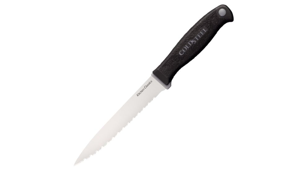 Cold Steel 8.625in Steak Knife, Black/Silver, 8.63in, CS-59KSSZ