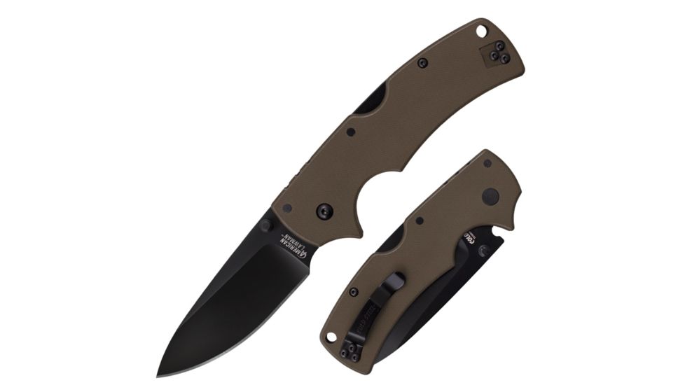 Cold Steel American Lawman Knife, Brown/Black, 8 1/8in, CS-58ALVF