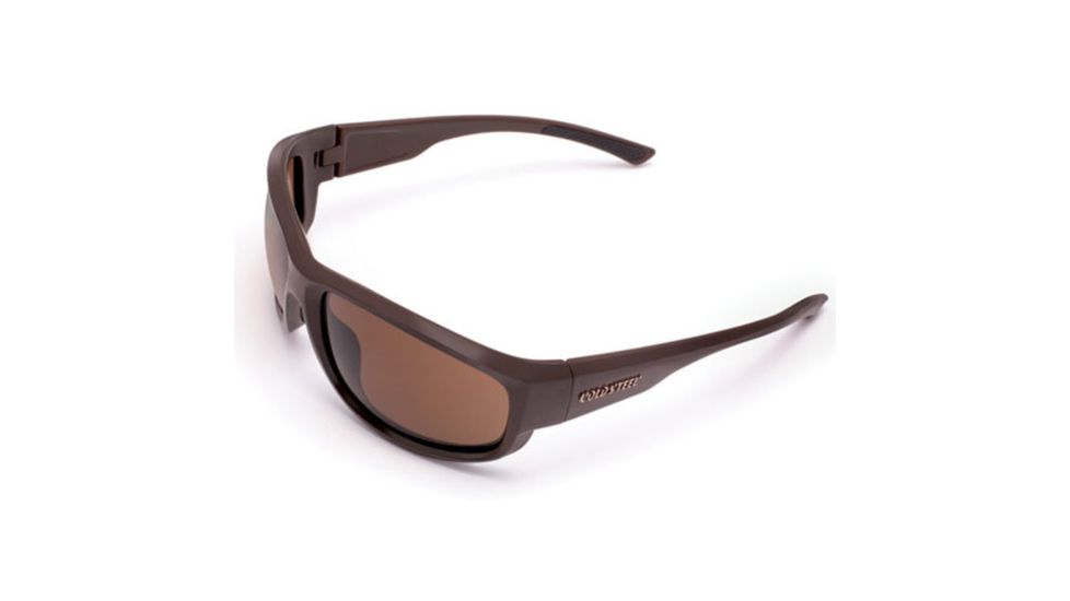 Cold Steel Battle Shades Mark II Sunglasses,Dark Matte Brown,Brown Lens EW23M