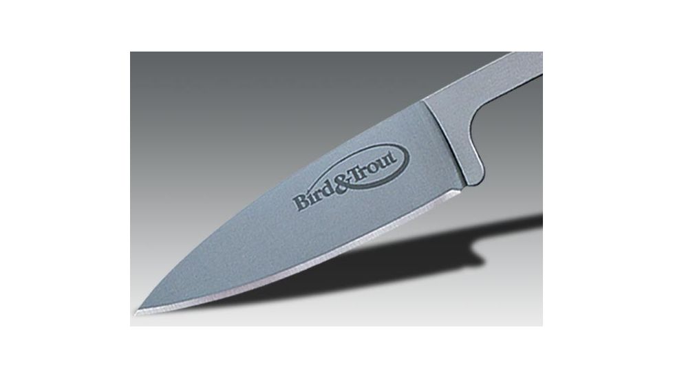 Cold Steel Bird &amp; Trout Fixed Blade Knife, Steel Handle, Plain, Concealex Sheath, CS-20BTJZ