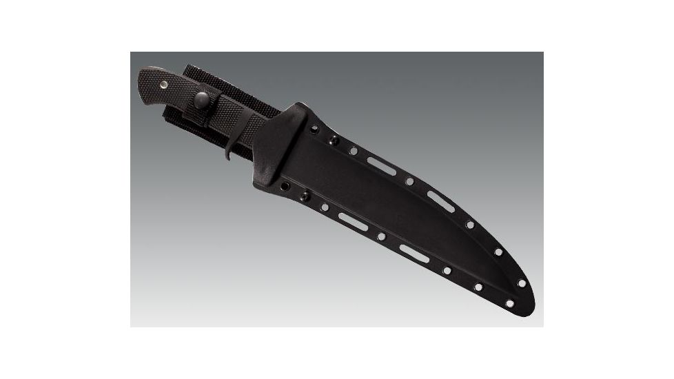 Cold Steel Boar Hunter Fixed Blade Knife, Kraton Handle, Plain, Cordura Sheath, CS-39LSP