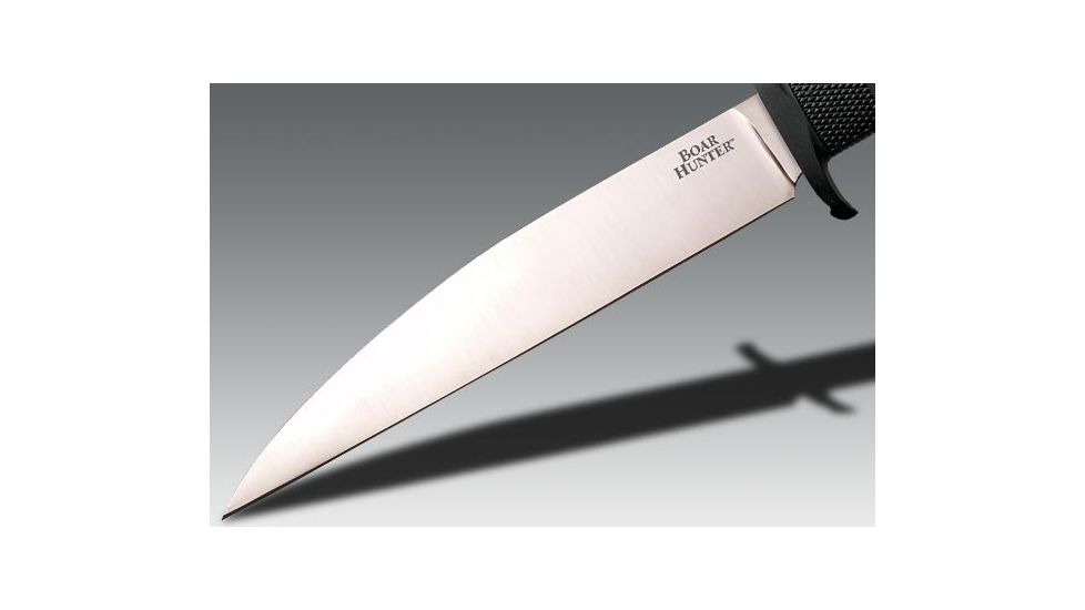 Cold Steel Boar Hunter Fixed Blade Knife, Kraton Handle, Plain, Cordura Sheath, CS-39LSP